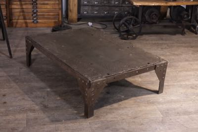 table basse ancienne rivet eiffel